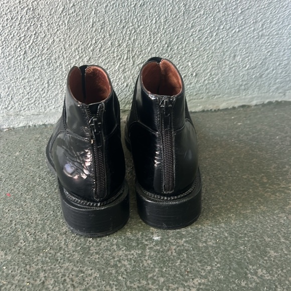 Jeffery Campbell Alfie Patent Leather Ankle Boots Size 7.5 Mod Goth Punk - Picture 4 of 9
